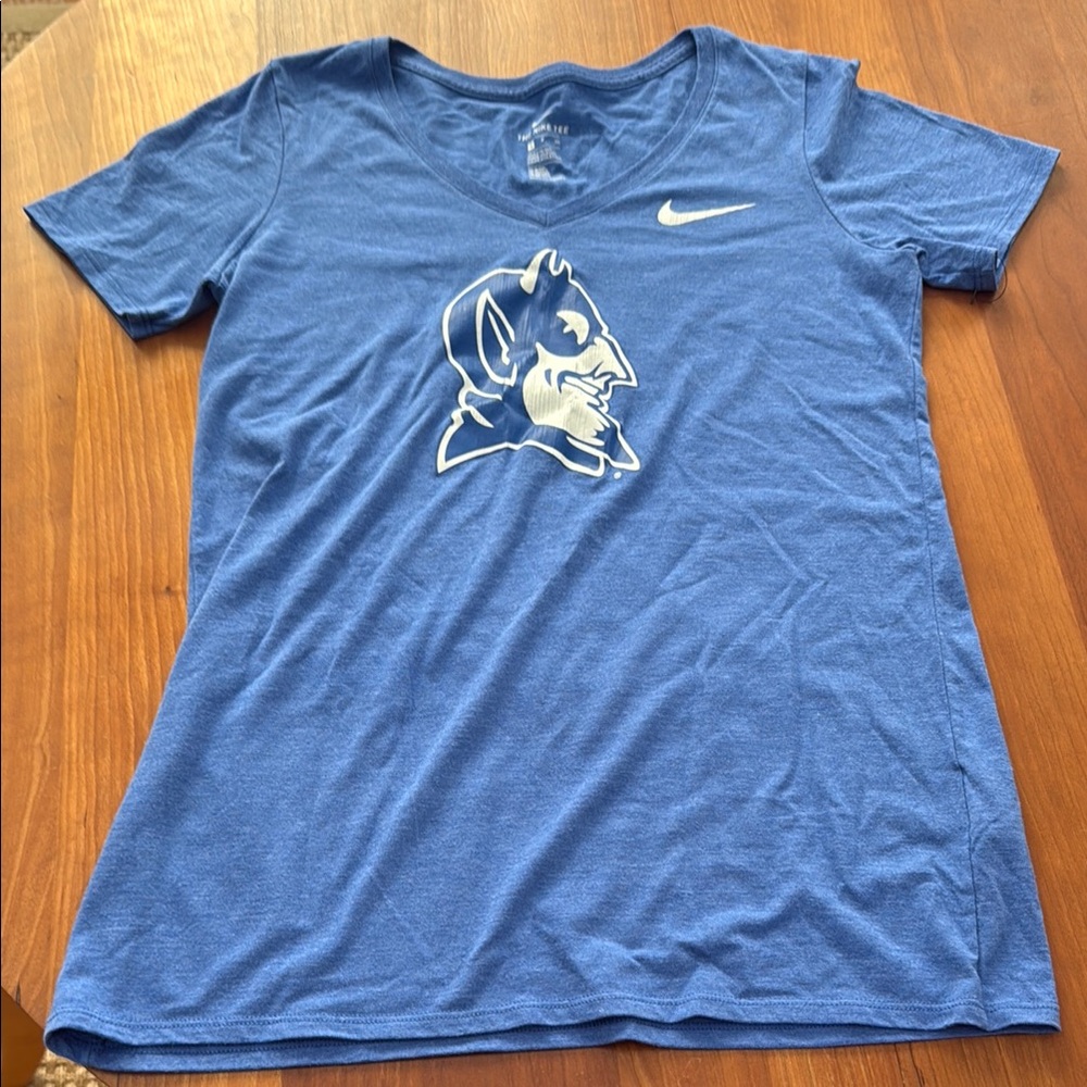Nike Duke Blue Short Sleeve V-neck Tee